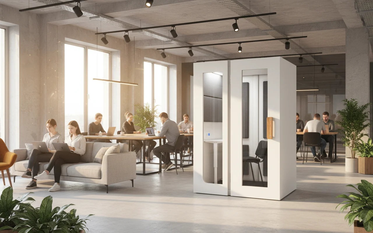 Coworking acoustics: the booth as competitive amenity